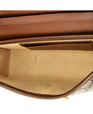 Mini Padlock Top Handle Bag GG Coated Canvas and Leather