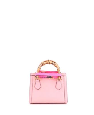 Mini Diana NM Bamboo Handle Tote Leather