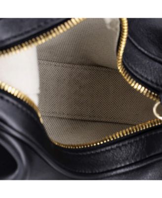 Small Attache Shoulder Bag Leather