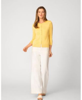 Women's Sunflower Stitch Button Cardigan