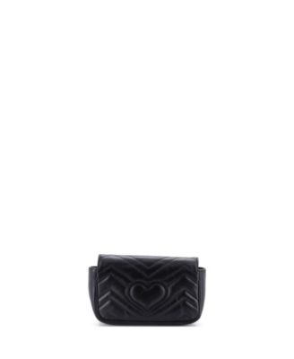 Super Mini GG Marmont Flap Bag Matelasse Leather