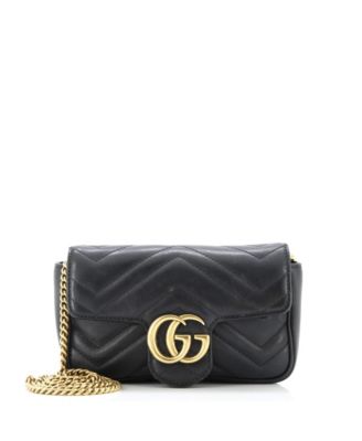 Super Mini GG Marmont Flap Bag Matelasse Leather