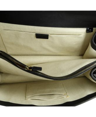 Large Dionysus Bamboo Top Handle Bag Colorblock Leather