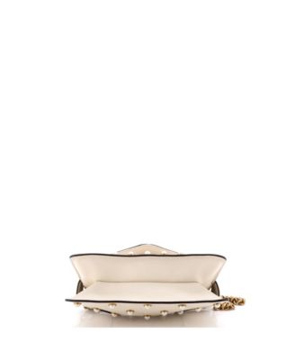 Mini Broadway Pearly Bee Shoulder Bag Embellished Leather
