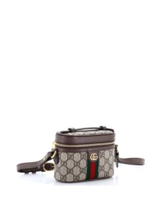 Mini Ophidia Top Handle Bag GG Coated Canvas