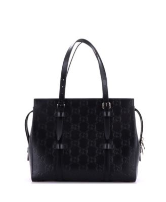 Tote Bag GG Embossed Perforated Leather