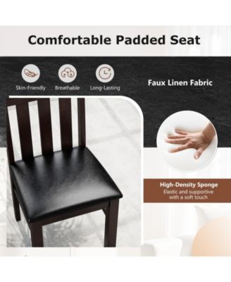 Dining Chairs Set of 2 PU Leather Farmhouse Side Chairs for Kitchen Living Room