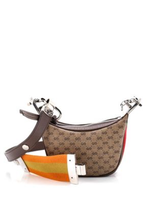 Mini Attache Shoulder Bag Micro GG Coated Canvas