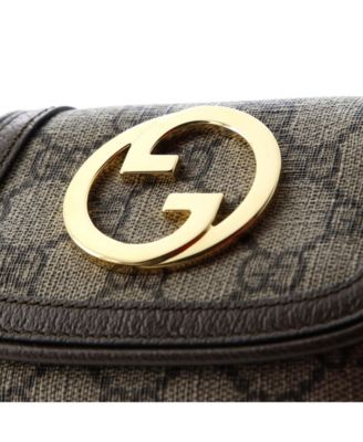 Blondie NM Card Case Wallet with Strap GG Coated Canvas