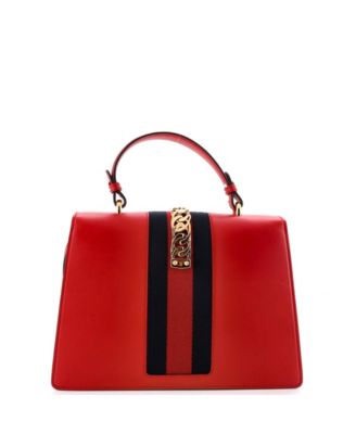 Medium Sylvie Top Handle Bag Leather