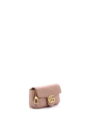 Super Mini GG Marmont Flap Bag Matelasse Leather