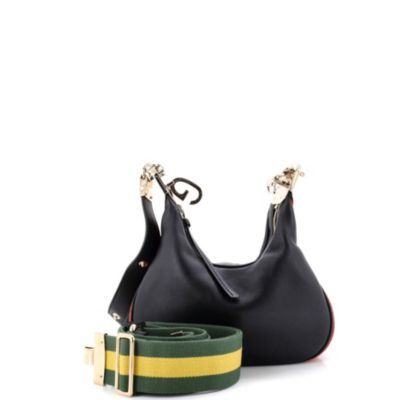 Small Attache Shoulder Bag Leather