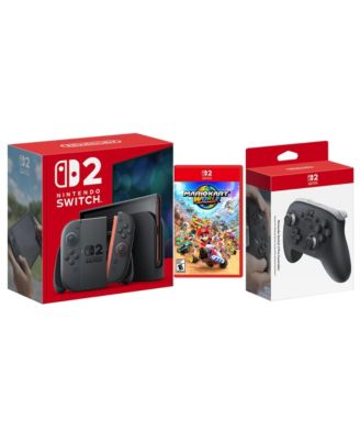 Switch 2 Console with Mario Kart World and Pro Controller Bundle