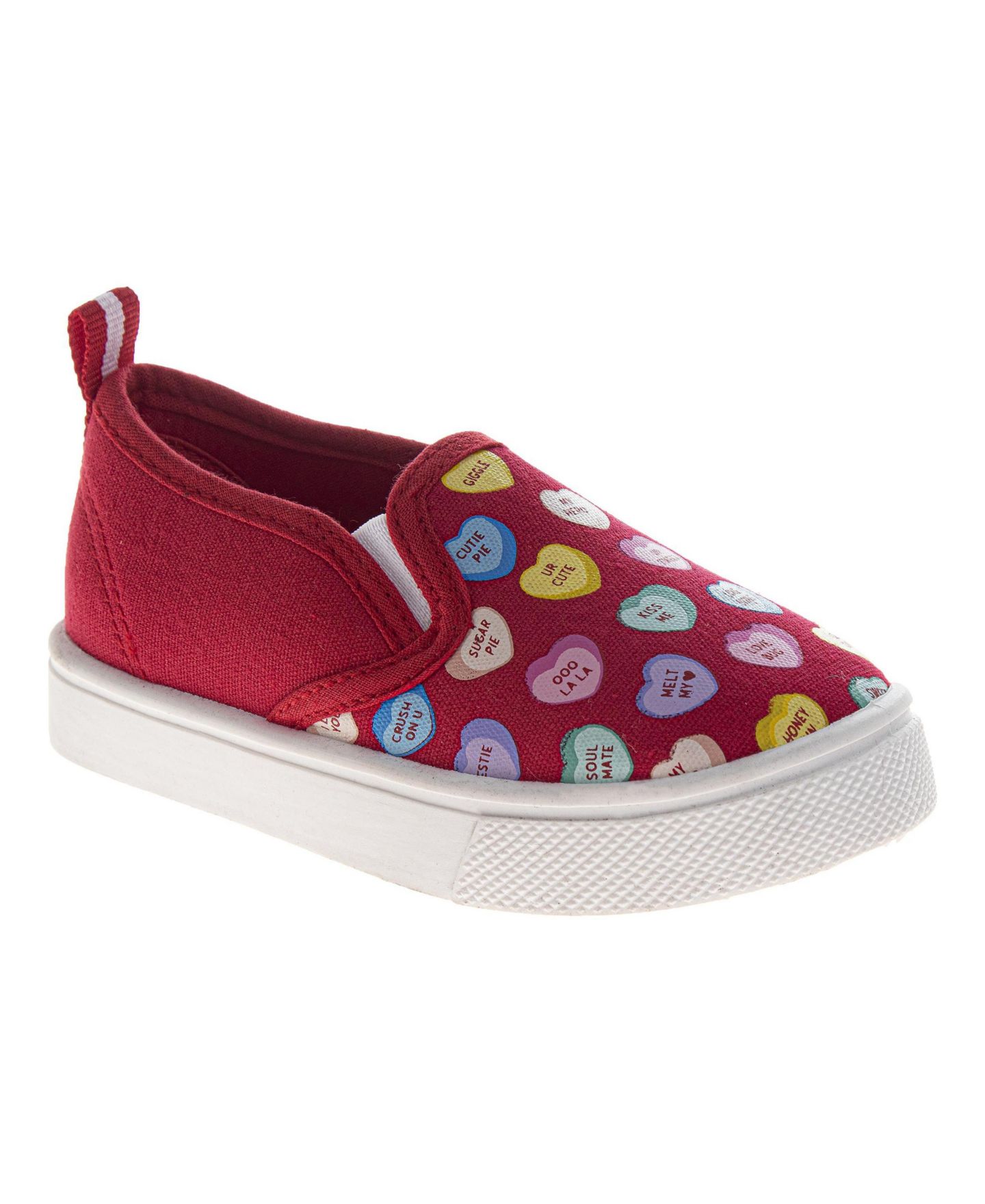 Обувь Sweethearts Hearts Slip-On Shoes Adorable для девочек, цвет: Красный разноцветный — фото 1
