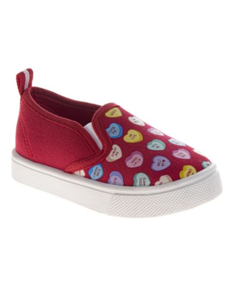 Обувь Sweethearts Hearts Slip-On Shoes Adorable для девочек, цвет: Красный разноцветный