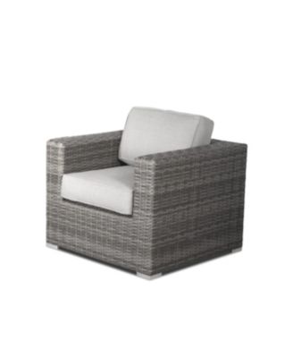 Fully Assembled 2 Person Rattan Wicker Seating Set with Cushions Tempered Glass Coffee Table for Backyard