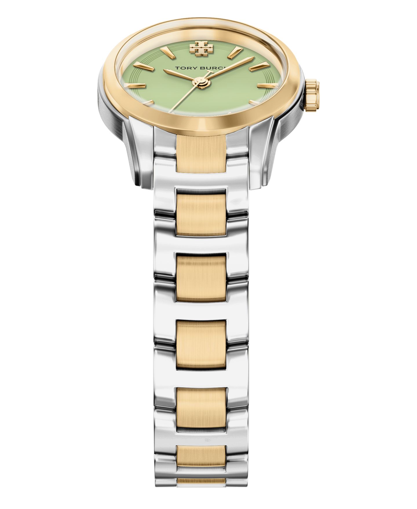 Женские часы Tory Burch The Miller Round Small Quartz Three-Hand Two-Tone Stainless Steel Watch, 28mm — фото 4