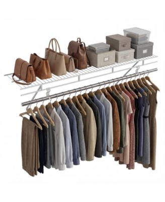 Wall Mounted Closet Shelves with Ventilated Wire Shelving