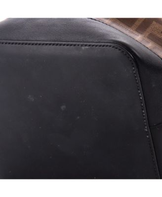 Small Mon Tresor Bucket Bag Zucca Coated Canvas