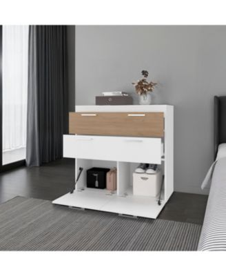 Golva Dresser with Tilt-Out Drawers and Lower Cabinet Storage.