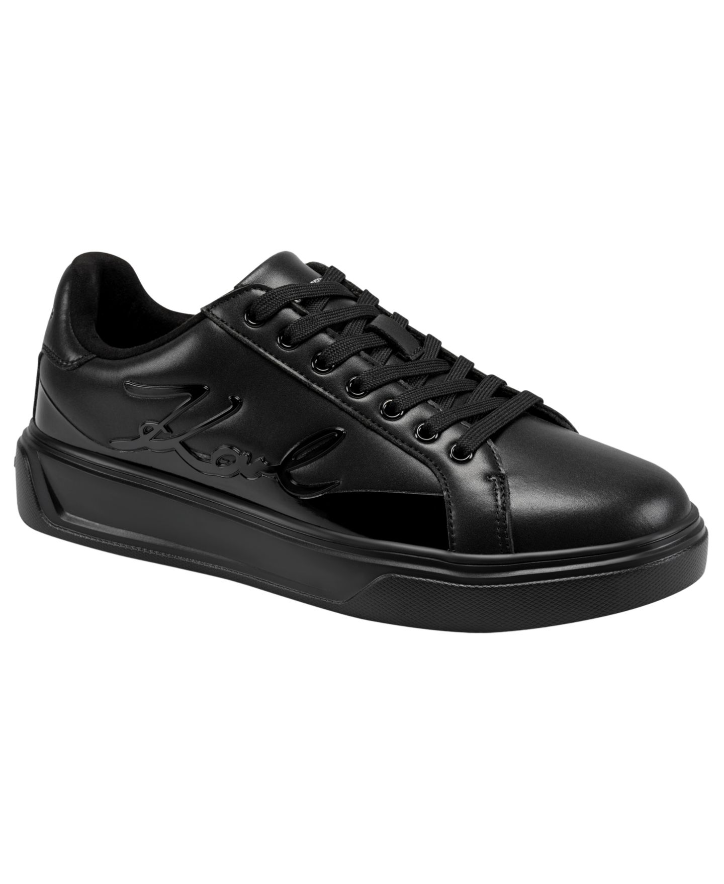 Мужские кроссовки KARL LAGERFELD PARIS I Density Logo Lace-Up, цвет: Чёрный — фото 1