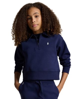 Polo Ralph Lauren Girls' 7-16 Collared Boxy Sweater - Macy's