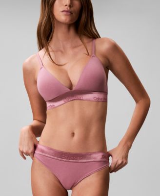 Women's Icon Cotton Modal Lightly Lined Triangle Bralette QF8825