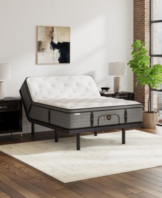 HD Pierce 14" Medium Firm Euro Pillow Top Mattress, Twin XL