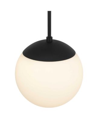 10-inch Diameter Etched Glass Globe Integrated LED Pendant