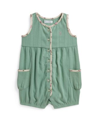Baby Girls' Pointelle Bubble Shortall