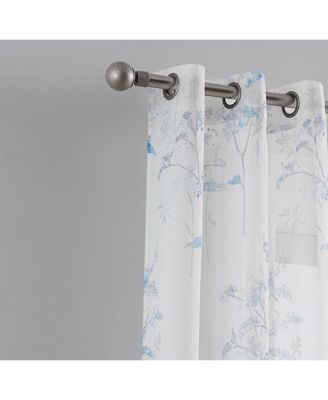 Jessica 2-Pack Linen Textured Metallic Light Filtering Grommet Curtain Panel Pair 38" x 84"