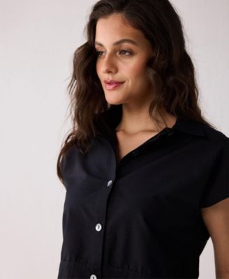 Women's Oversized Crop Shirt