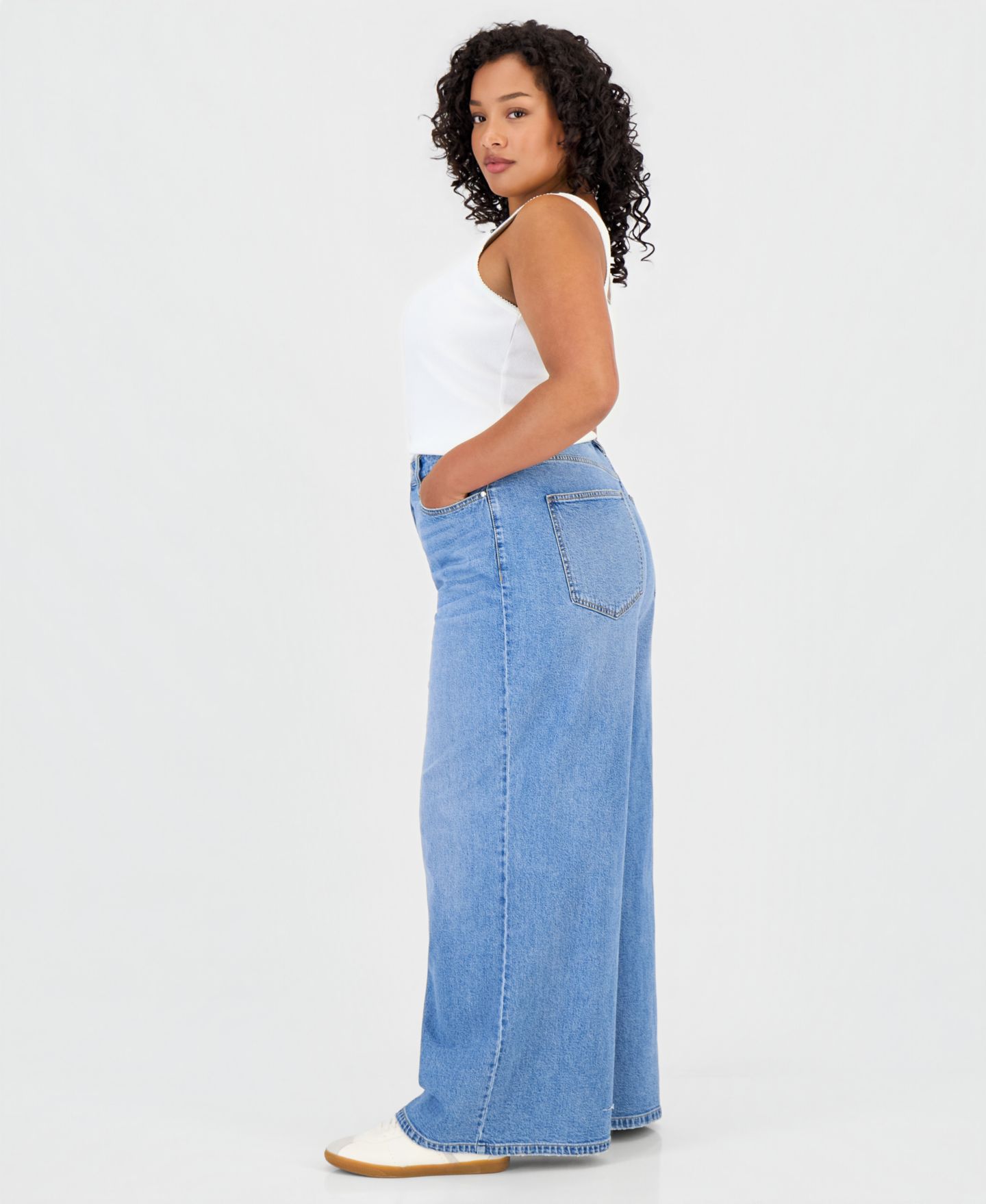 Женские джинсы On 34th Trendy Plus Size Wide-Leg, цвет: Варёный — фото 2