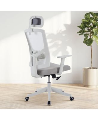 350 lb Heavy Duty Ergonomic Office Chair with Adjustable Headrest, Lumbar Support, and Flip-Up Arms
