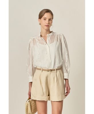 Women's Heart Trim Blouse