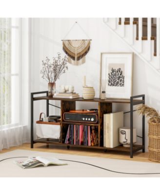 Industrial TV Stand for TVs up to 55 in Entertainment Center