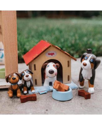 Little Friends Dog Lucky - Pet Toy Figure with Doghouse and Wooden Bones