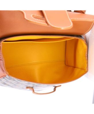 Mini Saigon Top Handle Bag Coated Canvas with Leather