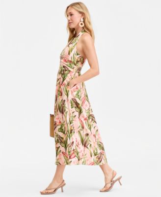 ivory beach wedding dresses Carolyn Bias Cut Silk Slip dress gown in Ivory main image 1