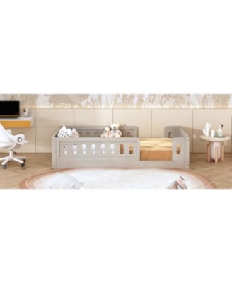 Wood Platform Bed Guardrail