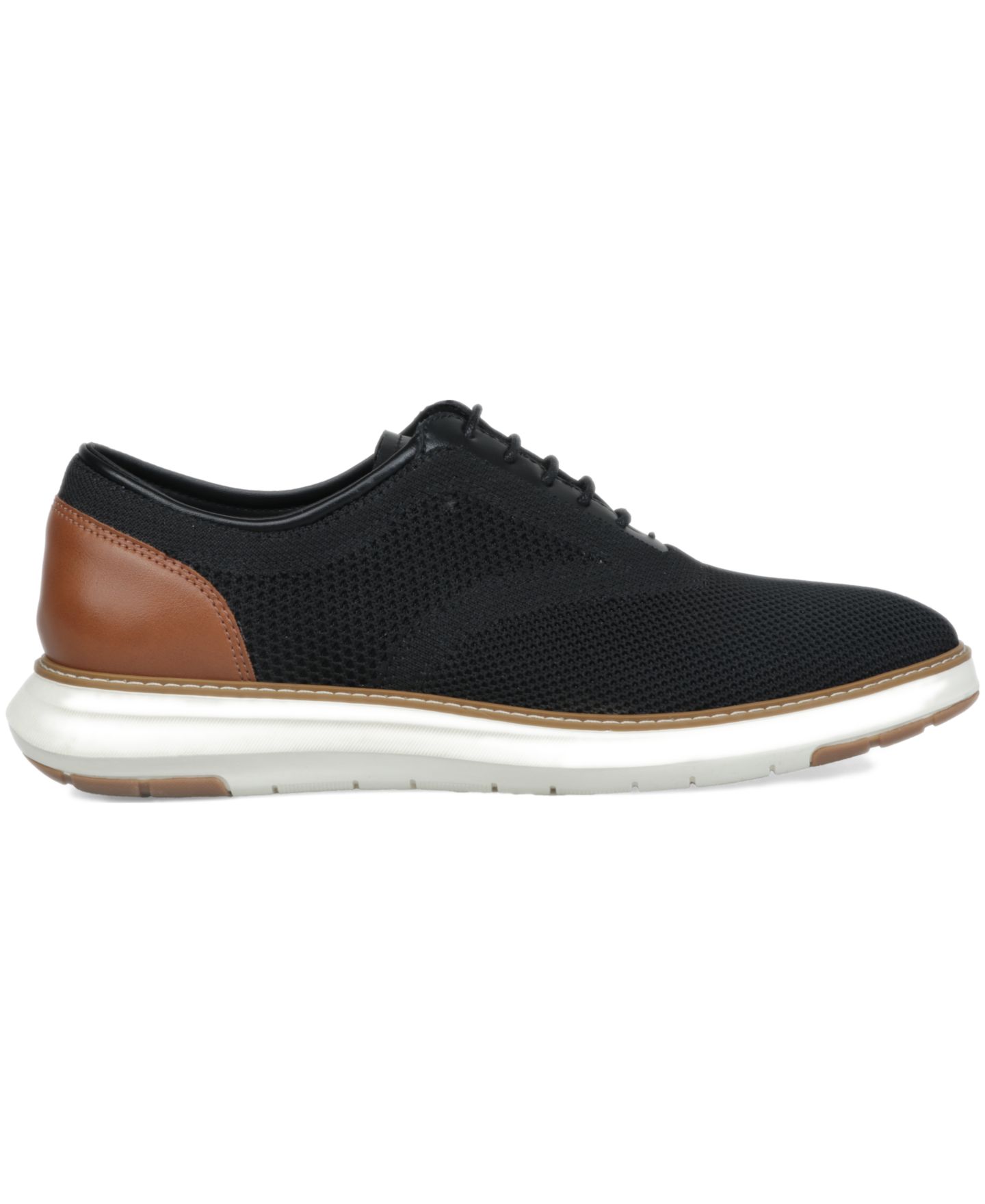 Мужские туфли Club Room Knit Hybrid Dress Shoes, цвет: Чёрный — фото 2