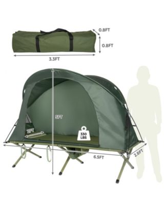 Elevated Compact Cot Tent Set with External Rain Cover