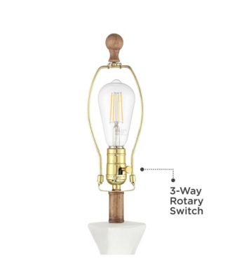 Ryan High Frosted Glass Modern Coastal Table Lamp Set of 2