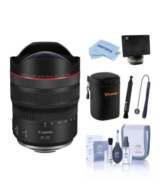 RF 10-20mm f/4.0 L IS STM Lens, Bundle with Soft Lens Case, Lens Shade, Cleaning Kit, Pen Lens Cleaner and Microfiber Cleaning Cloth