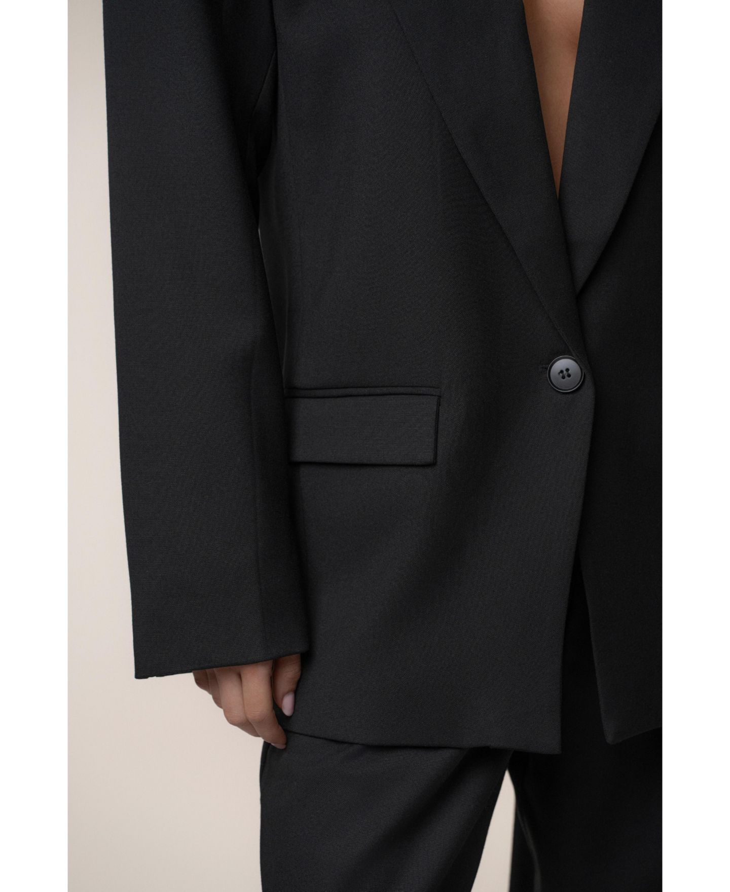 Женский пиджак JLUXLABEL Refined Moments Blazer, цвет: Чёрный — фото 10