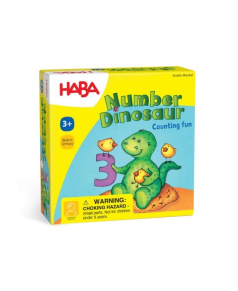 Детские игрушки Haba Number Dinosaur Game Counting 25-Piece Travel Game, Ages 3-8