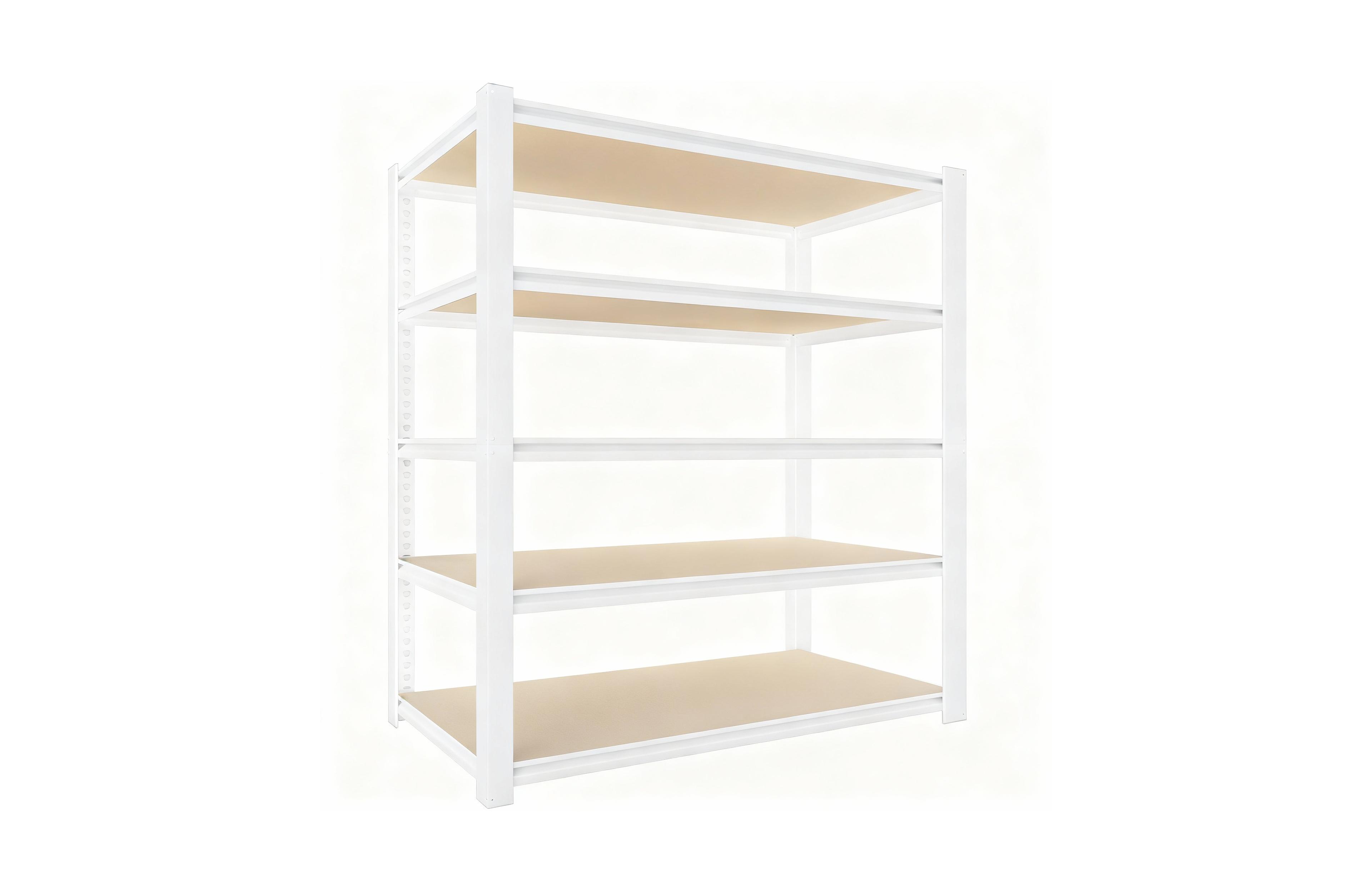 Yigii Adjustable 5-Tier Metal Connector Shelving - Heavy Duty, Boltless, for Kitchen, Pantry