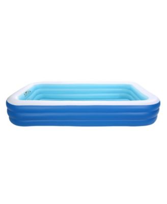 118 x 67 x 20 Inch Inflatable Swimming Pool for Kids and Adults with Repair Patch