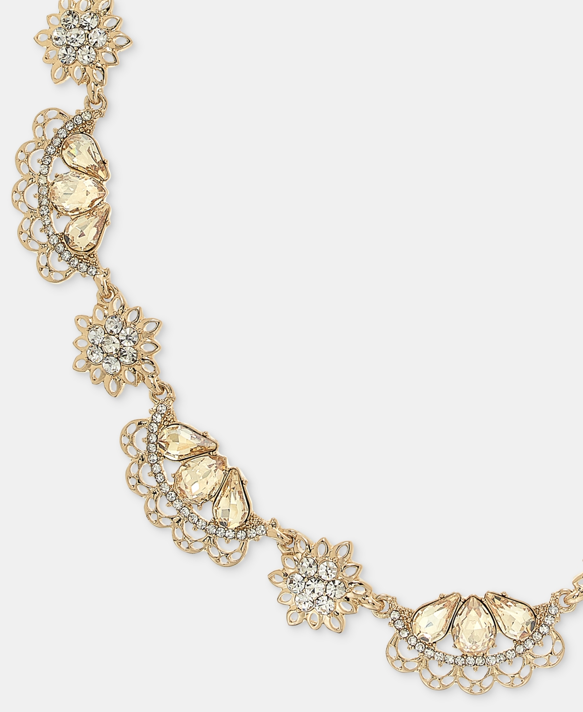 Marchesa Crystal Antique Dynamic Collar Necklace, 16" + 3" extender