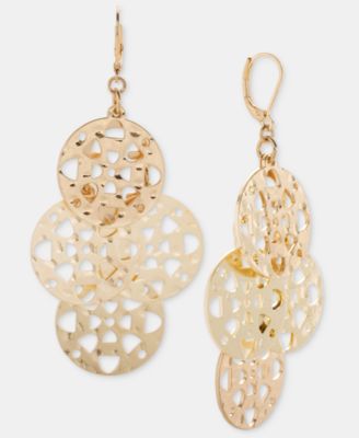 Style Co Gold-Tone Circle Drop Earrings Macys Exclusive - Yellow 22$